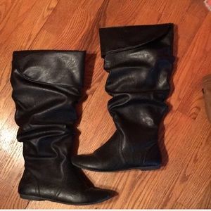 Tall black boots